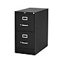 Staples 2-Drawer Mobile Vertical File Cabinet, Letter Size, Lockable, 27.95"H x 14.9"W x 24.4"D, Black (59555/25420)~#|#~sp37916725_sc7