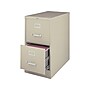 Staples 2-Drawer Vertical File Cabinet, Locking, Letter, Putty/Beige, 26.5"D (13440D-CC)~#|#~sp37916834_sc7