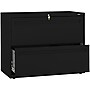 HON Brigade 700 Series 2-Drawer Lateral File Cabinet, Locking, Letter/Legal, Black, 36"W (H782LP)~#|#~sp37916921_sc7