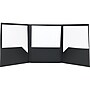 Staples Tri-Fold Folders, Black, 5/Pack (23306)~#|#~sp38165144_sc7