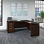 Bush Business Furniture Westfield 72"W 3 Position Sit to Stand L Desk with Mobile File Cabinet, Mocha Cherry (SRC125MRSU)~#|#~sp38463169_sc7