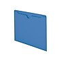 Smead Paper Stock File Jackets, Reinforced Straight Cut Tab, Letter Size, Blue, 100/Box (75502)~#|#~sp38714954_sc7