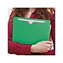 Smead Reinforced File Jackets, Reinforced Straight Cut Tab, Letter Size, Green, 100/Box (75503)~#|#~sp38714973_sc7