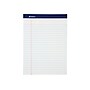 Ampad Evidence Notepad, 8.5" x 11.75", Wide Ruled, White, 50 Sheets/Pad, 12 Pads (20-170)~#|#~sp38715388_sc7