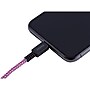 Staples 6' Braided Lightning to USB Charge/Sync Cable, Pink/Teal~#|#~sp38715553_sc7
