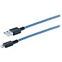 Staples 6' Braided Lightning to USB Charge/Sync Cable, Blue/White~#|#~sp38715577_sc7