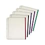 Cardinal Zipper Polypropylene/PP Binder Pockets, Assorted, 5/Pack (CRD 14650)~#|#~sp39611422_sc7