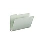 Smead Heavy Duty Pressboard File Folder, 1/3-Cut Tab, 2" Expansion, Legal Size, Gray/Green, 25/Box  (18234)~#|#~sp39611655_sc7