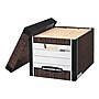 Bankers Box R-Kive® Heavy-Duty FastFold File Storage Boxes, Lift-Off Lid, Letter/Legal Size, Woodgrain, 12/Carton (00725)~#|#~sp39611976_sc7