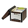 Bankers Box R-Kive® Heavy-Duty FastFold File Storage Boxes, Lift-Off Lid, Letter/Legal Size, Woodgrain, 12/Carton (00725)~#|#~sp39611977_sc7
