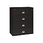 FireKing Classic 4-Drawer Lateral File Cabinet, 52.75" x 44.5", Letter/Legal, Fire Resistant, Black (4-4422-CBL)~#|#~sp39611982_sc7