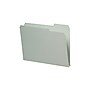 Smead Heavy Duty File Folder, 1/3-Cut Tab, 1" Expansion, Letter Size, Gray/Green, 25/Bx (13230)~#|#~sp39612372_sc7