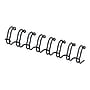 Fellowes 3/8" Metal Wire Binding Spine, 80 Sheet Capacity, Black, 25/Pack (52541)~#|#~sp39612996_sc7