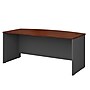 Bush Business Furniture Westfield 72"W Bow Front Desk, Hansen Cherry/Graphite Gray (WC24446)~#|#~sp40075156_sc7