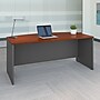 Bush Business Furniture Westfield 72"W Bow Front Desk, Hansen Cherry/Graphite Gray (WC24446)~#|#~sp40075269_sc7
