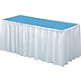 Table Mate Linen Soft 14'W x 29"D Solid Table Skirt White Each (TBL-LS2914-WH)~#|#~sp40093213_sc7
