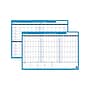 AT-A-GLANCE 90-120 Day 24"H x 36"W Dry Erase Monthly Wall Calendar, Reversible, Blue (PM239 28)~#|#~sp40285807_sc7