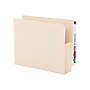 Smead End Tab File Pocket, Reinforced Straight-Cut Tab, 3.5" Expansion, Manila Gusset, Letter Size, Manila, 25/Box (75124)~#|#~sp40302829_sc7