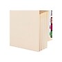 Smead End Tab File Pocket, Reinforced Straight-Cut Tab, 3.5" Expansion, Manila Gusset, Letter Size, Manila, 25/Box (75124)~#|#~sp40302838_sc7
