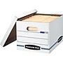 Bankers Box Stor/File™ Corrugated File Storage Boxes, Lift-Off Lid, Letter/Legal Size, White/Blue, 4/Carton (0070308)~#|#~sp40303738_sc7