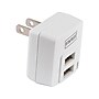 Staples Dual USB Adapter for Most Smartphones, White (19707)~#|#~sp40322215_sc7