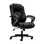 HON High-Back Chair, Fixed Arms, Black Vinyl (BSXVL402EN11)~#|#~sp111086341_sc7