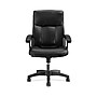 HON SofThread Leather High-Back Executive Chair, Center-Tilt, Fixed Arms, Black (BSXVL151SB11)~#|#~sp40351691_sc7