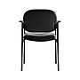 HON Scatter SofThread Leather Stacking Guest Chair, Fixed Arms, Black (BSXVL616SB11)~#|#~sp40351701_sc7