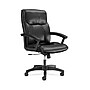 HON SofThread Leather High-Back Executive Chair, Center-Tilt, Fixed Arms, Black (BSXVL151SB11)~#|#~sp40351773_sc7