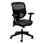 HON Prominent Mesh High-Back Task Chair, Adjustable Arms, Black SofThread Leather Seat (BSXVL531SB11)~#|#~sp40351800_sc7