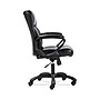 Sadie Mid-Back Executive Chair, Fixed Padded Arms, Black Leather (BSXVST305)~#|#~sp40351823_sc7