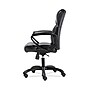 Sadie Mid-Back Executive Chair, Fixed Padded Arms, Black Leather (BSXVST305)~#|#~sp40351829_sc7
