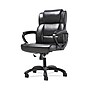 Sadie Mid-Back Executive Chair, Fixed Padded Arms, Black Leather (BSXVST305)~#|#~sp40351917_sc7