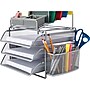 Staples All-in-One 13 Compartment Wire Mesh File Organizer, Silver (27642)~#|#~sp40797594_sc7