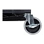 Luxor 3-Shelf Plastic/Poly Mobile Utility Cart with Swivel Wheels, Black (EC111-B)~#|#~sp40797827_sc7