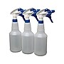 Impact 24 oz. Spray Bottle with Trigger, Transparent/White/Blue, 3/Pack (721707)~#|#~sp40889886_sc7