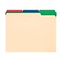 Pendaflex Color Tab File Folders, 3-Tab, Letter Size, Manila, 50/Box  (84101)~#|#~sp41686743_sc7