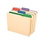 Pendaflex Color Tab File Folders, 3-Tab, Letter Size, Manila, 50/Box  (84101)~#|#~sp41686744_sc7