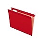Pendaflex Reinforced Hanging File Folders, 1/5 Tab, Letter Size, Red, 25/Box (PFX4152 1/5 RED)~#|#~sp41686805_sc7