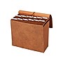 Staples Letha-Tone Expanding File, Blank Index, Letter Size, 13-Pocket, Brown (20036S)~#|#~sp41686877_sc7