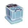 Really Useful Box 33.81 Quart Storage Box with Latching Lid, Plastic, Clear, 3/Pack (32LC-PK3CB)~#|#~sp41688132_sc7