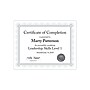 Southworth Premium Spiro Design Certificates, 8.5" x 11", White/Silver, 15/Pack (CTP2W)~#|#~sp41693924_sc7