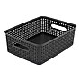 Advantus Weave Plastic Bin, Black, 2/Pack (AVT40327)~#|#~sp41694229_sc7