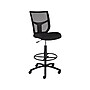 Staples Cabal Mesh Back Fabric Drafting Stool With Backrest And Footrest, Black (50236-CC)~#|#~sp41694301_sc7