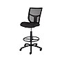 Staples Cabal Mesh Back Fabric Drafting Stool With Backrest And Footrest, Black (50236-CC)~#|#~sp41694302_sc7