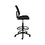 Staples Cabal Mesh Back Fabric Drafting Stool With Backrest And Footrest, Black (50236-CC)~#|#~sp41694303_sc7