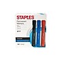 Staples DuraMark Permanent Markers, Chisel Point, Assorted, 12/Pack (10404)~#|#~sp41816538_sc7
