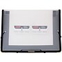 JAM Paper Fabric Portfolio Case with Elastic Closure, Clear (368331609)~#|#~sp4211013_sc7