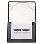 JAM Paper Fabric Portfolio Case with Elastic Closure, Clear (368331609)~#|#~sp4211014_sc7