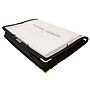 JAM Paper Fabric Portfolio Case with Elastic Closure, Clear (368331609)~#|#~sp4211016_sc7